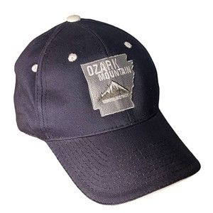 Ball Cap Ozark Mountain School District Blue Unisex Adjustable Hook & Loop